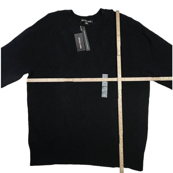 New Michael Kors Men Black Sweatshirt Crew Neck Long Sleeve Pullover US XXL - Picture 6 of 9